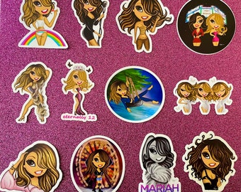 Mariah Carey die-cut 3” Stickers