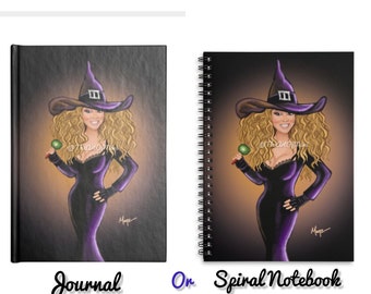 Mariah Carey witch costume inspired Journal or Spiral Notebook