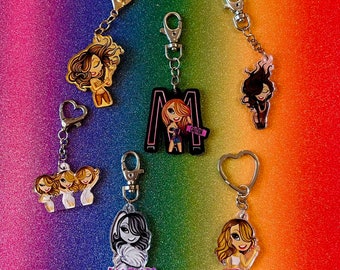 Porte-clés de 5 cm inspirés de Mariah Carey