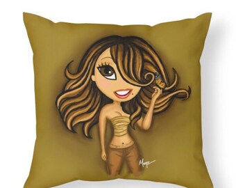 Mariah Carey Butterfly Inspired Throw Pillow