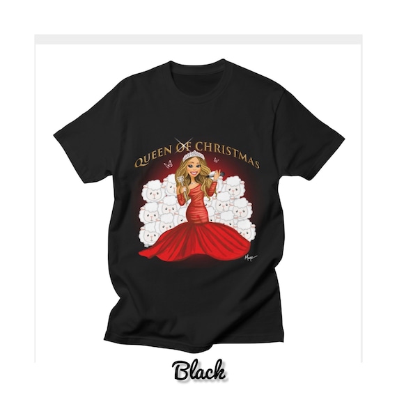 Mariah Carey the Queen of Christmas Inspired Unisex T-shirt - Etsy