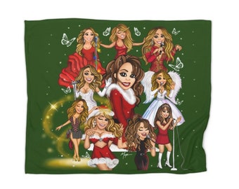 Mariah Carey Festive Xmas Moments Blanket