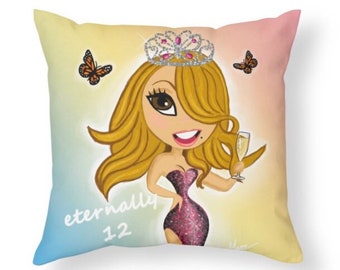 Mariah Carey Eternally 12  Inspired Throw Pillow