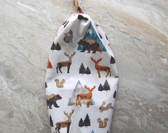 Nature Scenes Plastic Bag Holder: Kitchen Storage