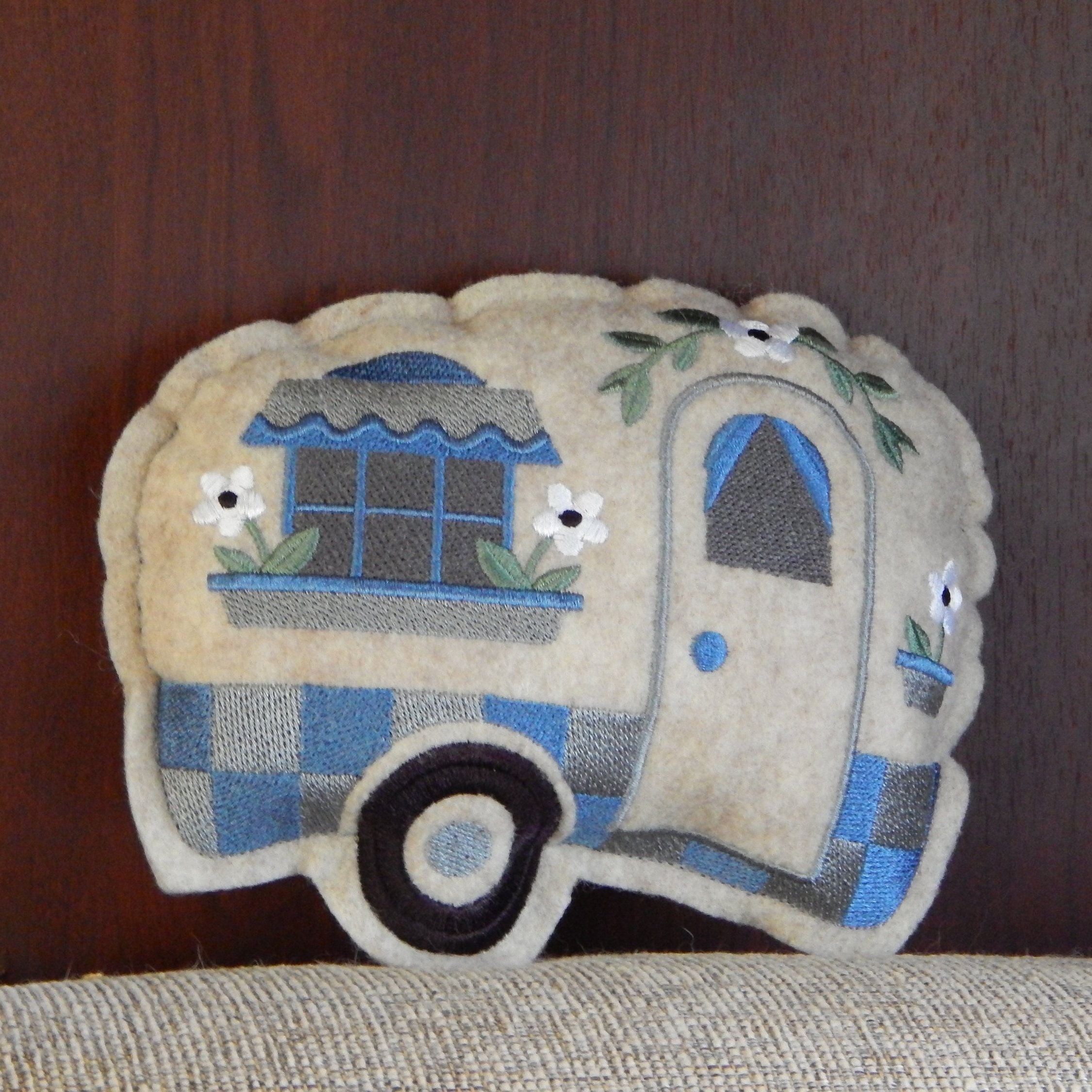 Camper Stuffie Mini Pillow Mini Felt Camper Pillow Mini Etsy