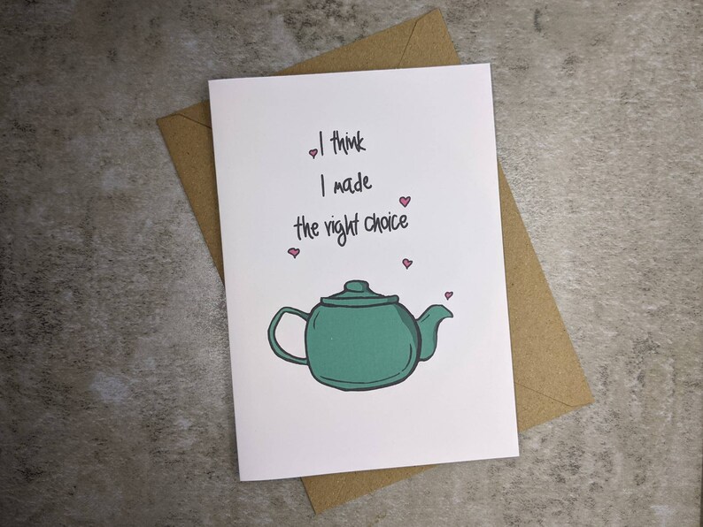 The Office US Inspired Jim and Pam Teapot Card Etsy Ireland