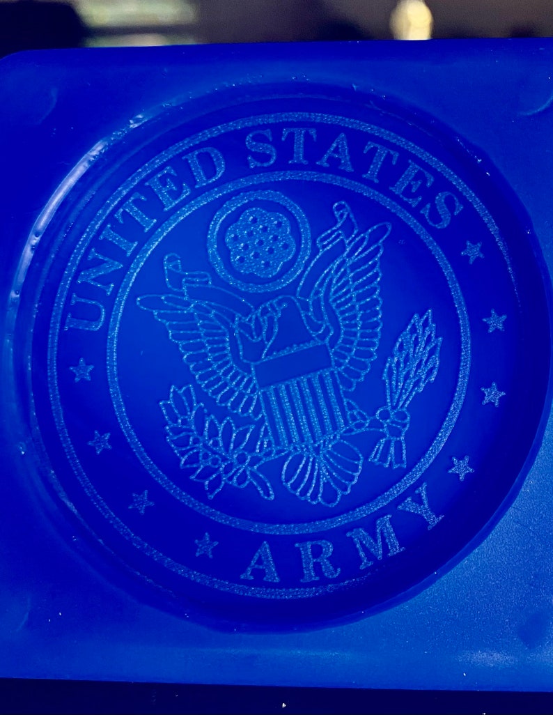 3 X 1/4 Inch Army Emblem Mold, 1 Inch Deep Silicone Mold - Etsy