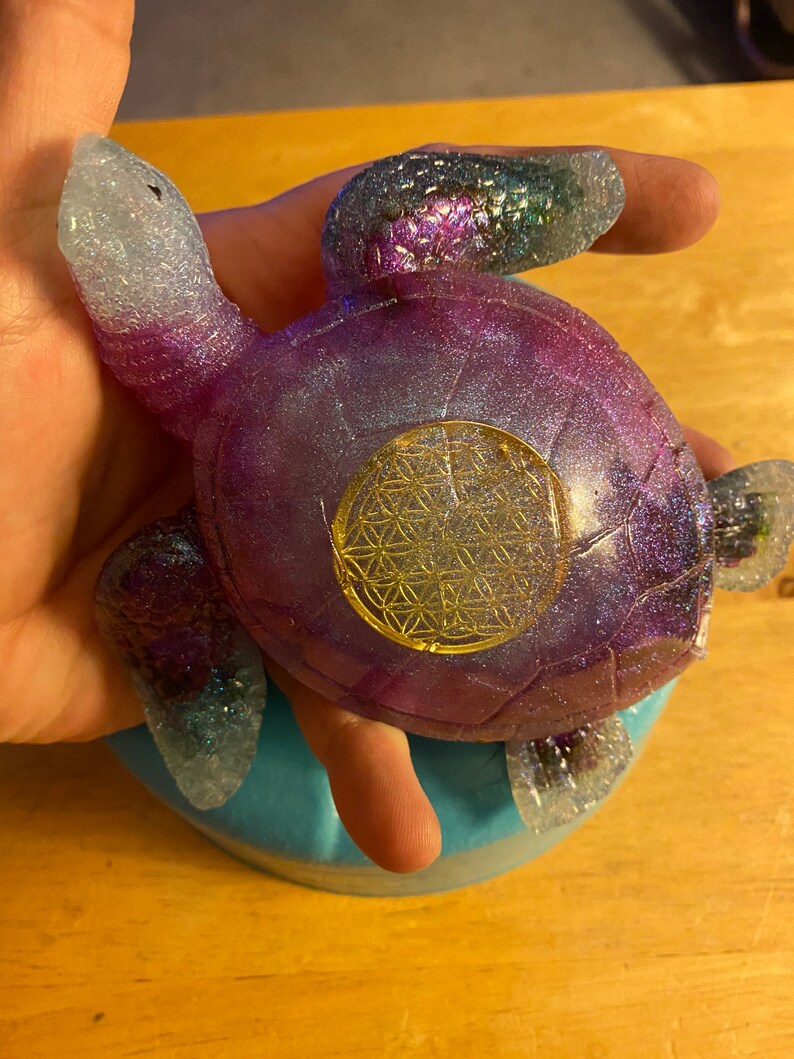 Extra large detailed sea turtle mold