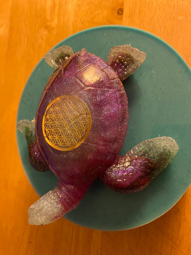 Extra large detailed sea turtle mold