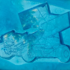 5 inch winged sprint car mold