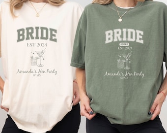 Custom Bachelorette Party Shirt: Bride Squad Matching Tees