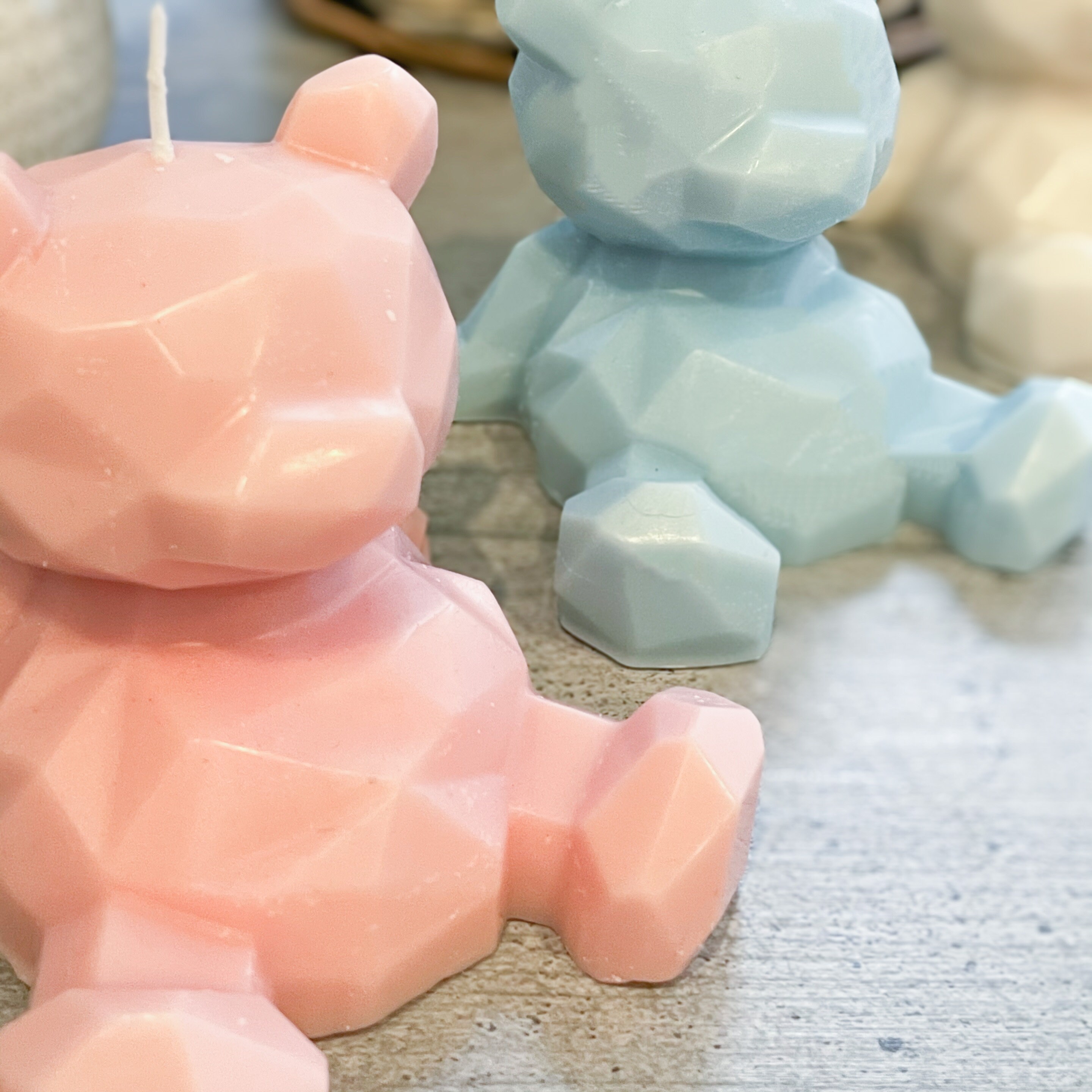 Handmade Teddy Bear Candle Baby Candles Baby Gifts Baby Etsy