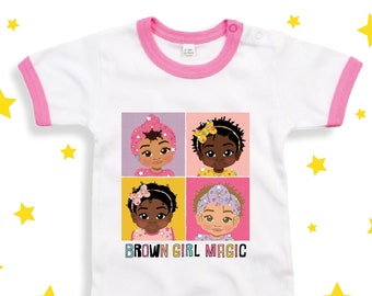 Black Baby Girl Bodysuit | Brown Baby birthday gift | African American Baby birthday gift | Multicultural gifts | 1st 2nd birthday present