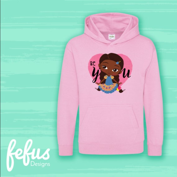 PUSHING BLACK Afro Christmas Unisex Pullover Hoodie