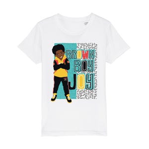 Black Boy Joy Tee | Afro Hair Kids Graphic T-shirt