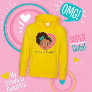 Felpa con cappuccio per ragazza di razza mista - Regalo per ragazza birazziale per nipote, sorella, nipote, figlioccia, rappresentanza afroamericana, regalo di celebrazione