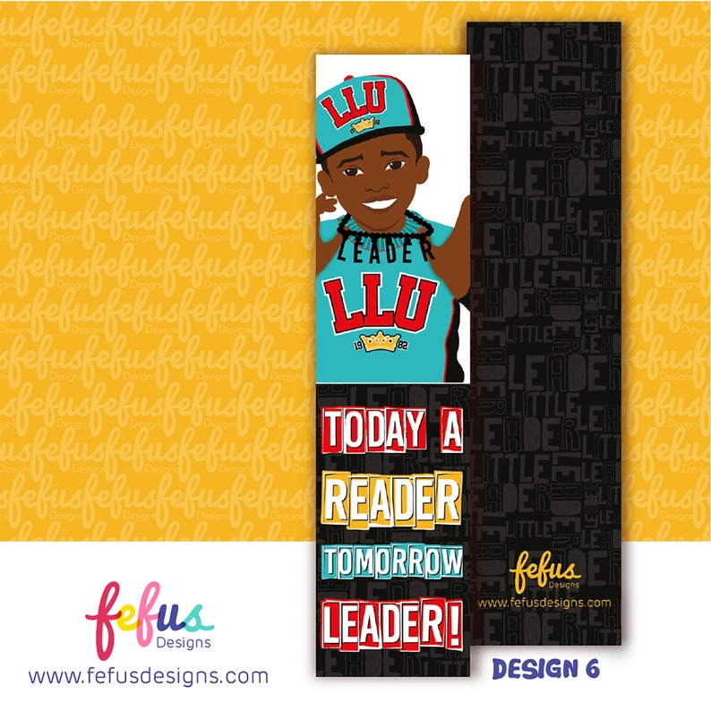 Little Leaders Boys Bookmark: Black Boy Joy Hand-illustrated Stationery ...