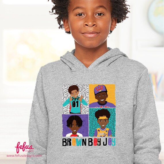 Brown boys hoodie on sale