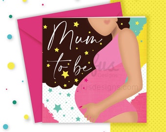 Celebrate Mom-to-Be with a Diverse & Beautiful Greeting Card!