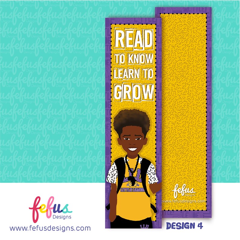 Little Leaders Boys Bookmark: Black Boy Joy Hand-illustrated Stationery ...