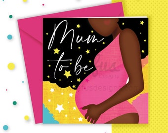 Celebrate Mom-to-Be with a Diverse & Beautiful Greeting Card!