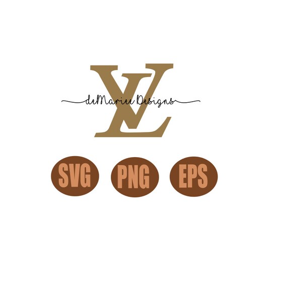 LV inspired svg cut file LV logo svg cricut silouette ...