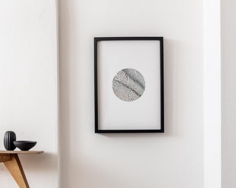 Minimal Modern Art Print Wall Decor For Nature Lovers Original Frame Art in Wabi Sabi Style