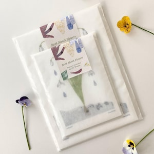 Postkarten Set mit Geburtsmonat Blumen / Geburtstagsgeschenk / A5 A6 Format / Jeder Monat andere Blume und Symbol / Kartenset für Naturliebhaber