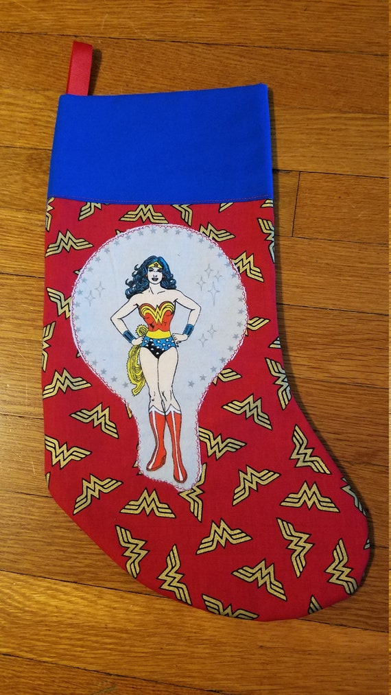 wonder woman christmas stocking