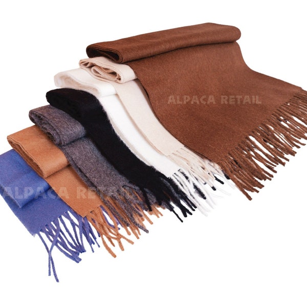 Authentic Baby Alpaca scarf made in Peru Authentic 100%  alpaca fiber scarf