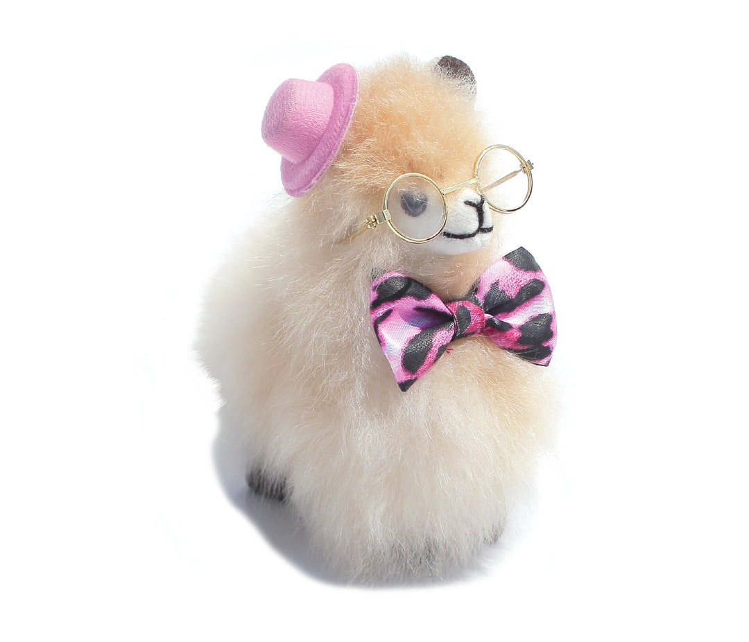 6インチ - ベージュ ハンドメイド アルパカ ぬいぐるみ ぬいぐるみ