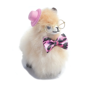 6 IN -Beige Handmade Alpaca Stuffed Animal Plush Alpaca Fur/ Teddy alpaca Standing handmade Peruvian alpaca fur animal toy