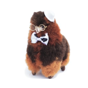 9 IN 22-23 CM - Camel Handmade Alpaca Stuffed Animal Plush Alpaca Fur/ Teddy alpaca Standing handmade Peruvian alpaca fur animal toy