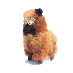 9 IN 22-23 CM - MIX Camel Handmade Alpaca Stuffed Animal Plush Alpaca Fur/ Teddy alpaca Standing handmade Peruvian alpaca fur animal toy