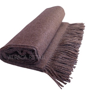 Authentieke Baby Alpaca Plaid -Deken gemaakt in Peru Authentieke alpacavezel