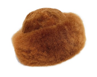 Camel Premium Baby Alpaca fur hat -russian hat, cossack hat, alpaca fluff