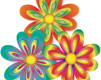 Flower Power Car Magnets