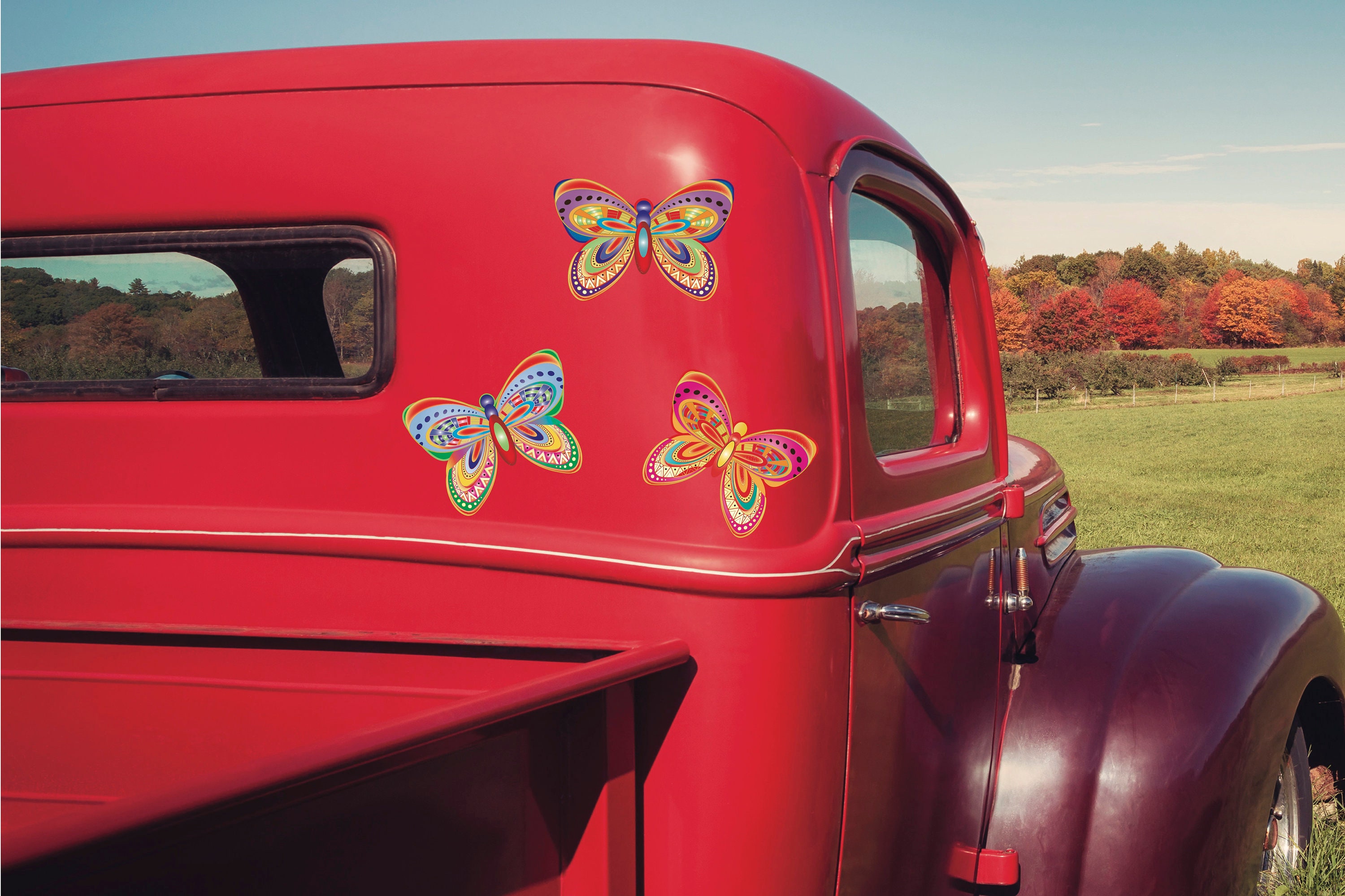 Super Colorful Car Art Etsy