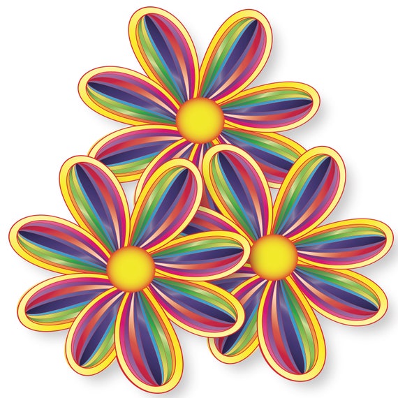 Flower Power Car Etsy