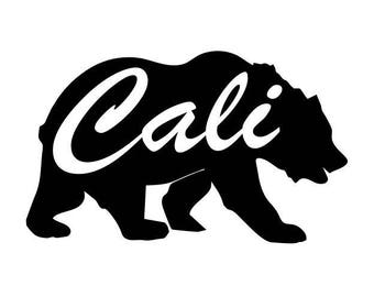 CALI BEAR DECAL California Sticker