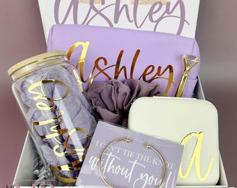 Bridesmaid Gift Box Will You Be My Bridesmaid Maid of Honor Matron of Honor Personalized Bridesmaid Gift Box Set Bridesmaid Proposal