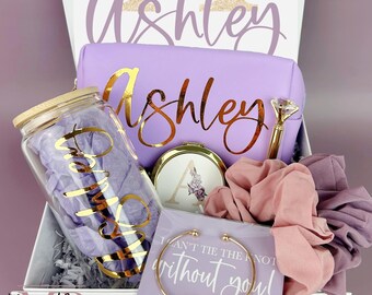 Elegant Bridesmaid Gift Box Will You Be My Bridesmaid Maid of Honor Matron of Honor Personalized Bridesmaid Gift Box Set Bridesmaid Proposal
