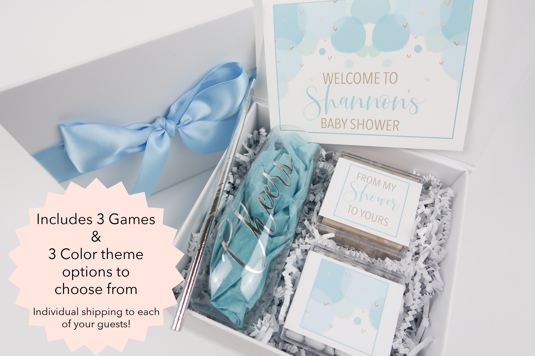 Virtual Baby Shower Gift Box Guest Baby Shower Gift Champagne Etsy