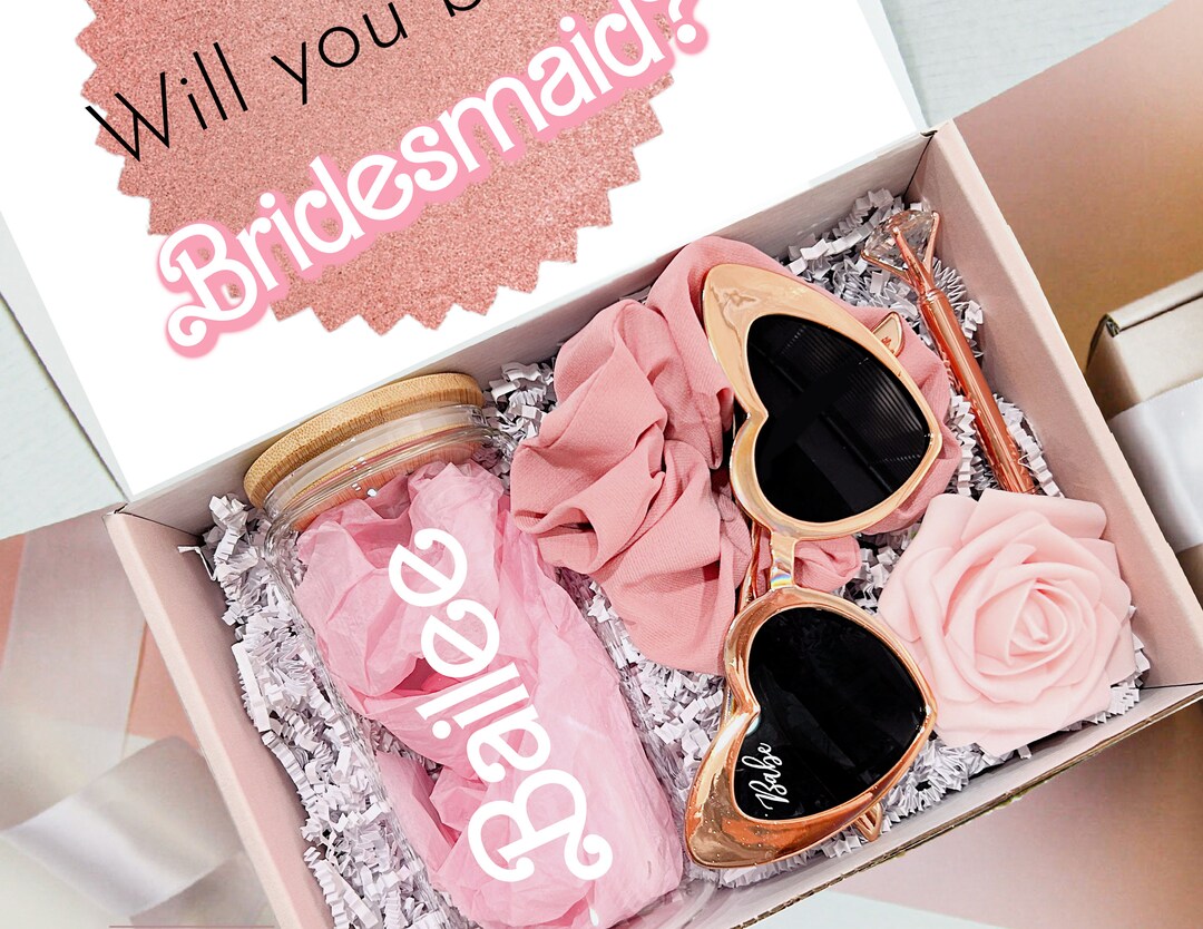 Barbie Bridal Party Gift Box, Bridesmaid Gift, Maid of Honor Gift Box ...