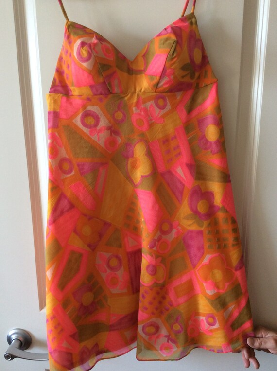 VINTAGE: 1960's FUNKY BARBADOS Rolled Fabric Spagh