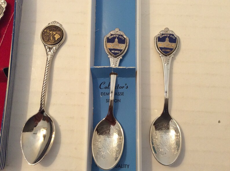 13 x Collectable Souvenir Spoons From The USA Etsy