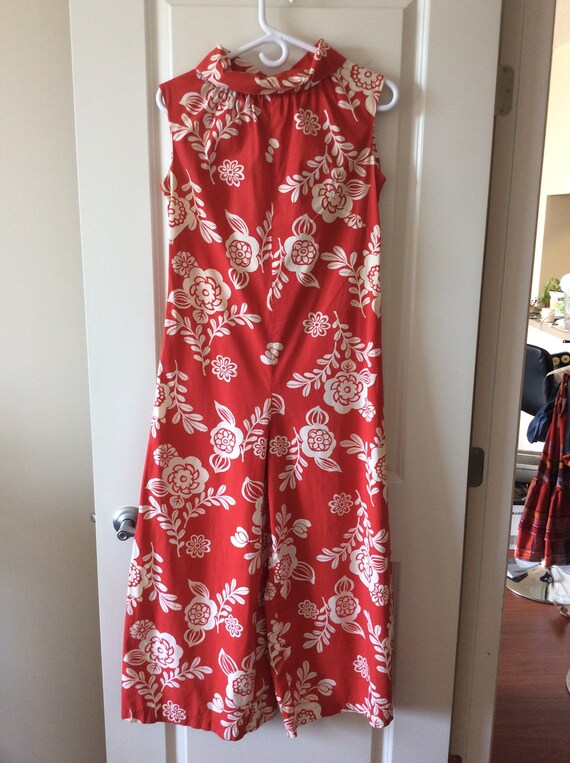 VINTAGE: 1960's Handmade PALAZZO JUMPSUIT "Hawaiia