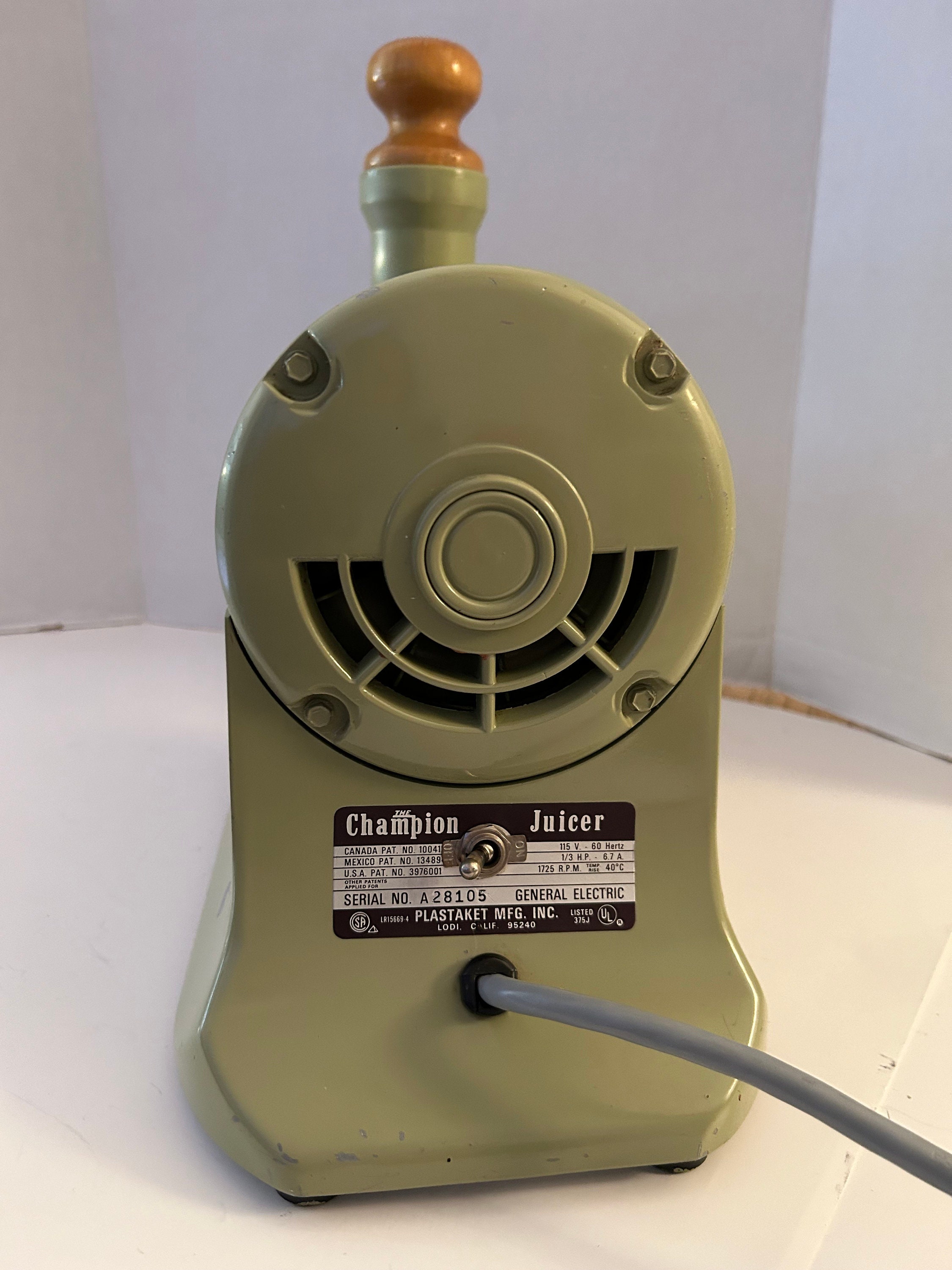 THE CHAMPION JUICER Heavy Duty Juicer Model g5ng 853S Etsy