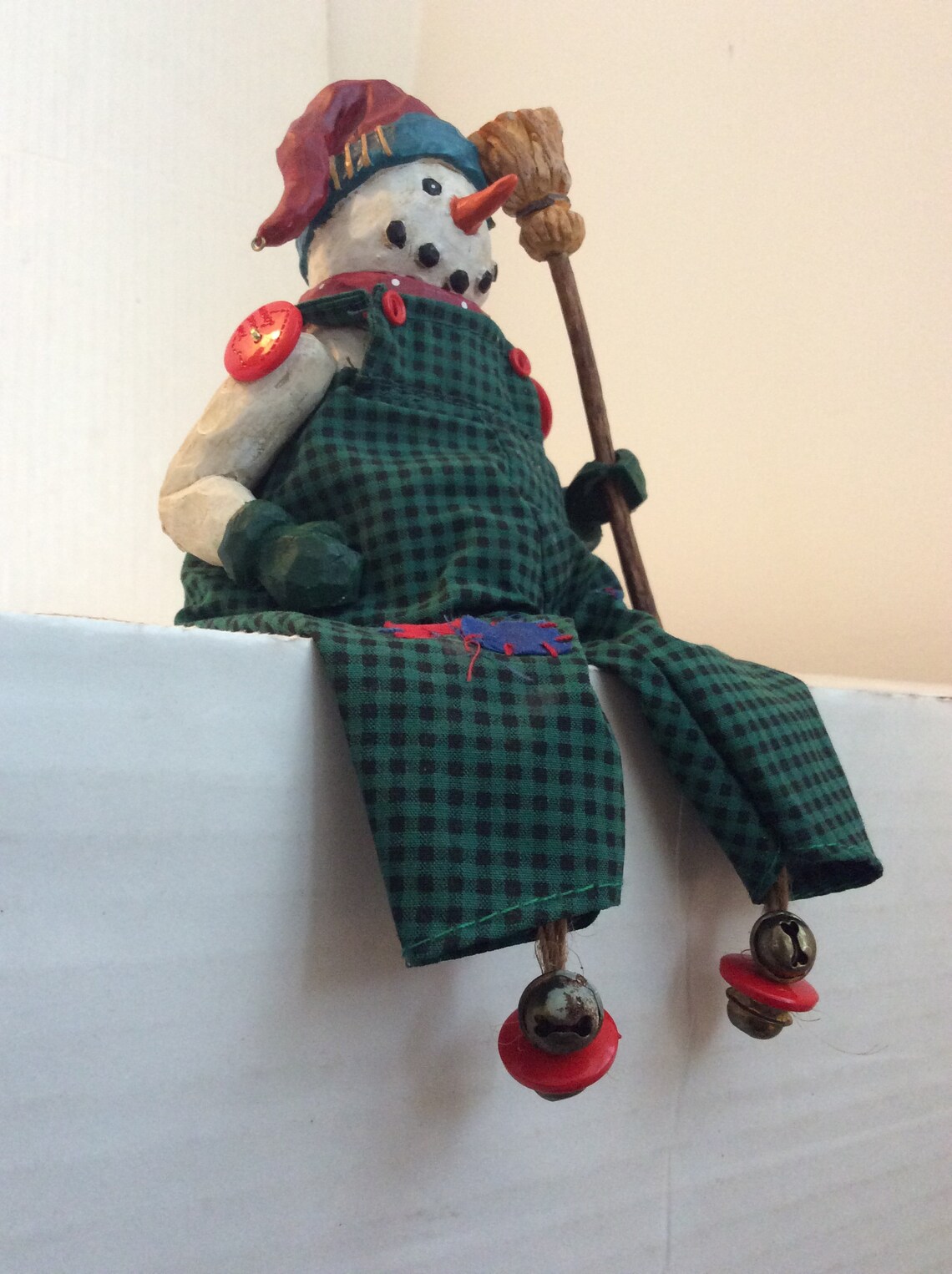 Shelf Sitters Christmas Decor Snowman and Santa Etsy
