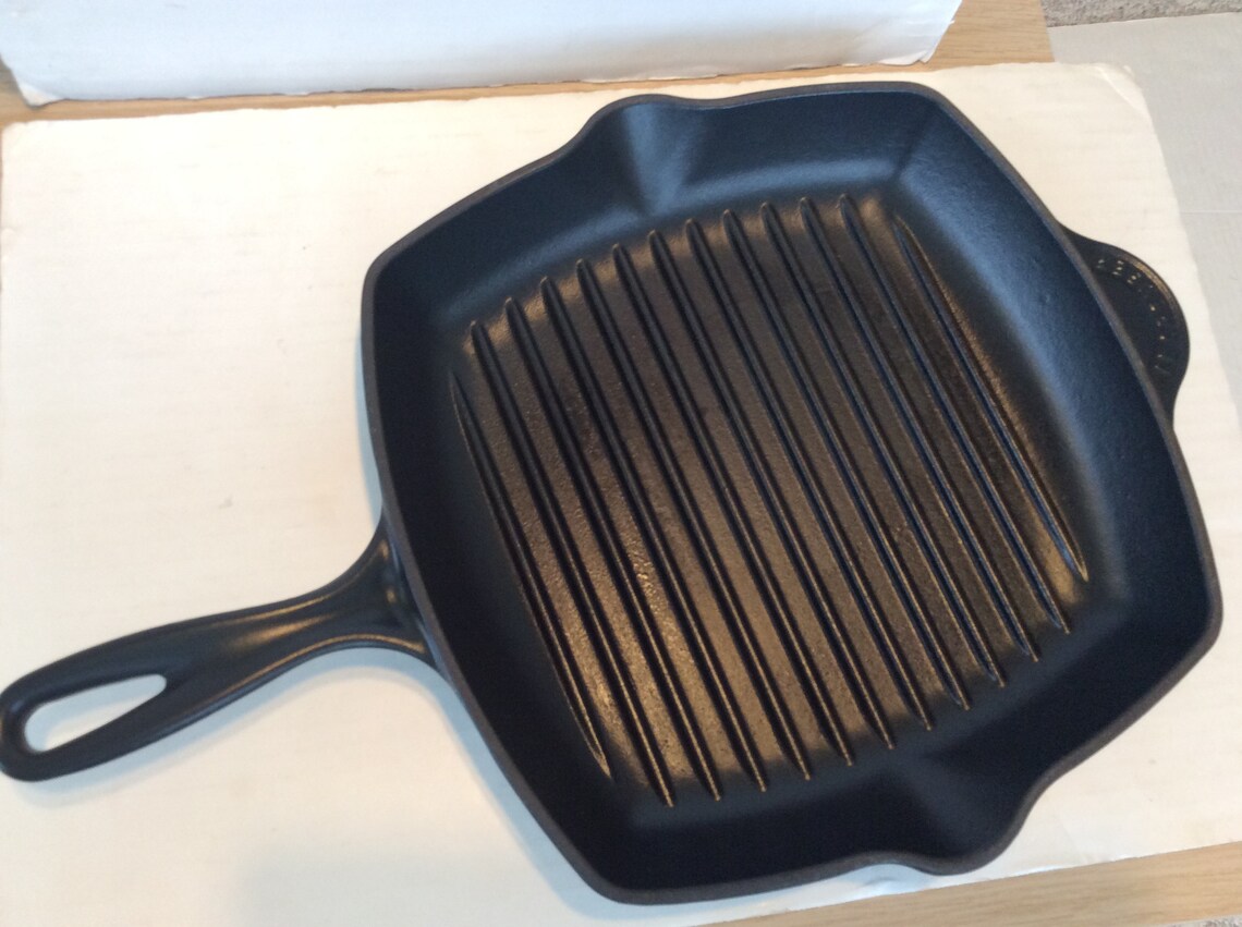 Le Creuset Carré en Fonte Poêle Grill Friture Poêle Etsy